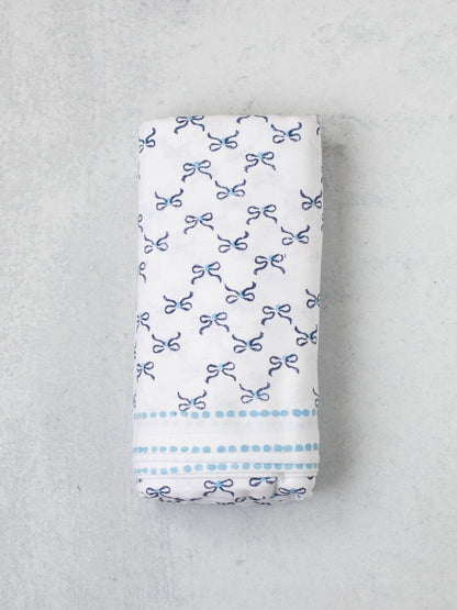 Table Throw - Bow, Navy & Uniform Blue