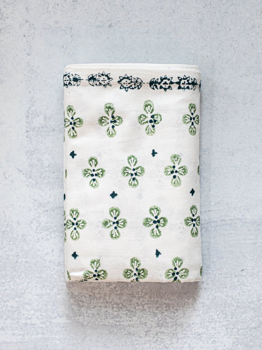 Table Throw (Ivory) - Dogwood - Sage