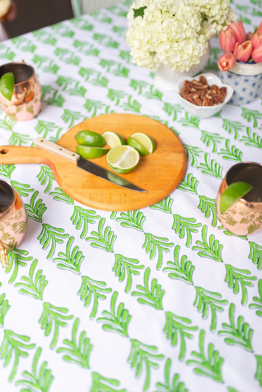 Table Throw - Palmetto, Evergreen & Vine