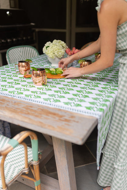 Table Throw - Palmetto, Evergreen & Vine