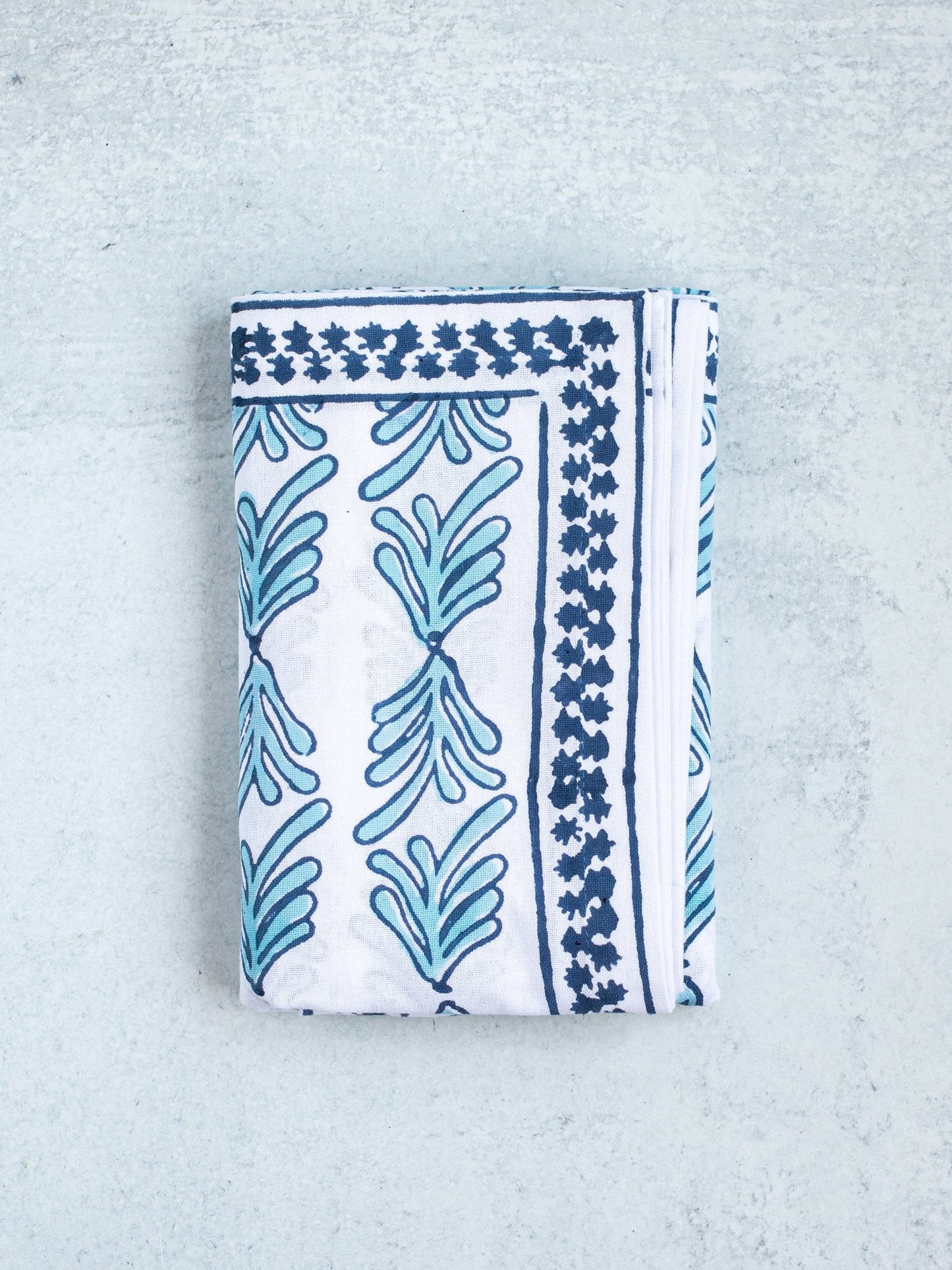 Table Throw - Palmetto, Uniform Blue & Navy