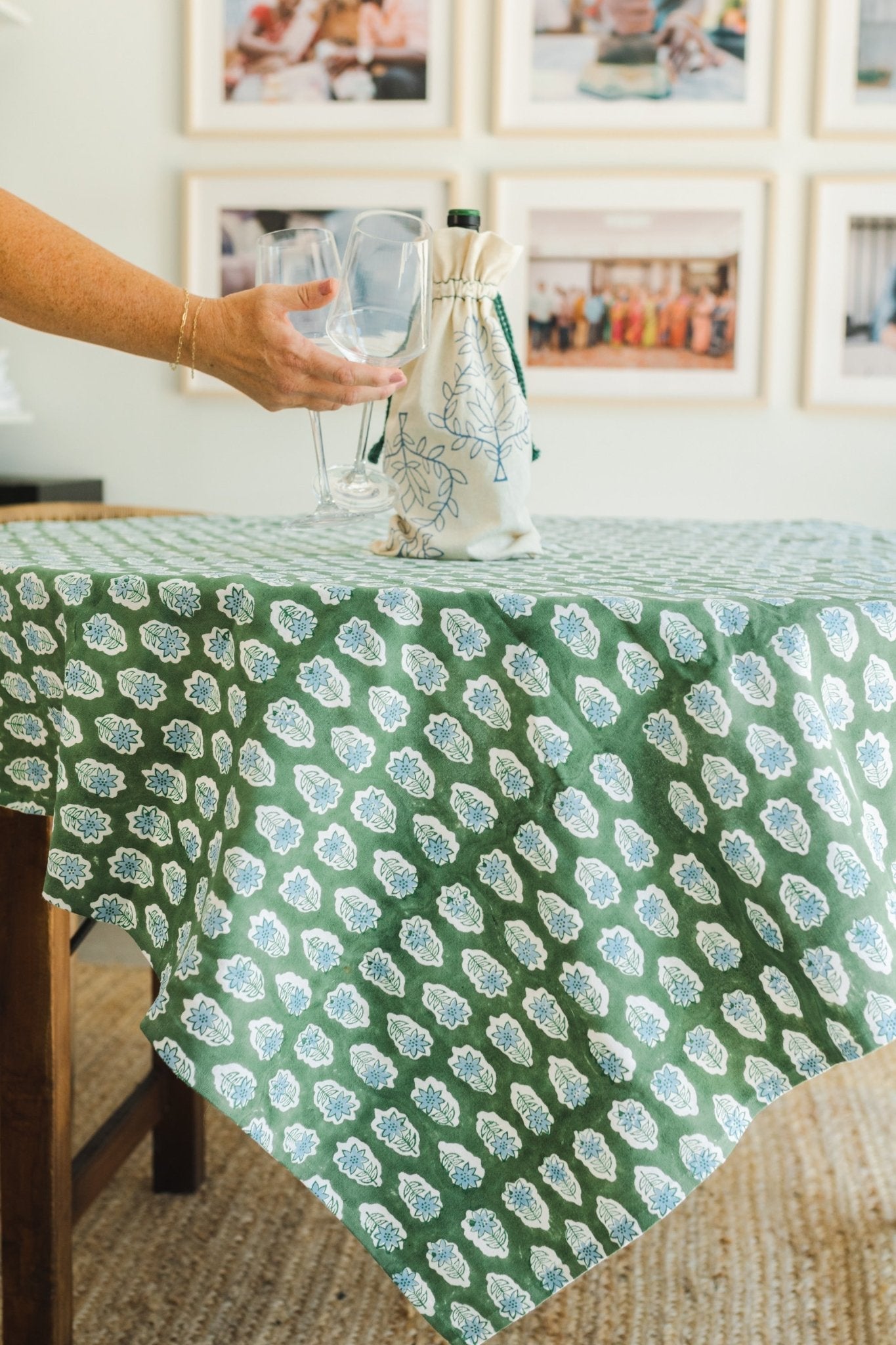 Table Throw - Lily - Sage
