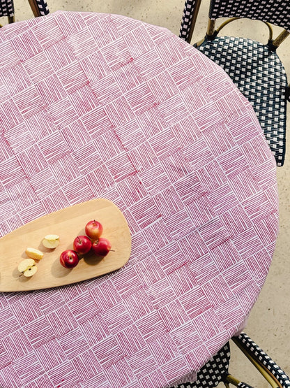 Table Throw - Stripe, Red