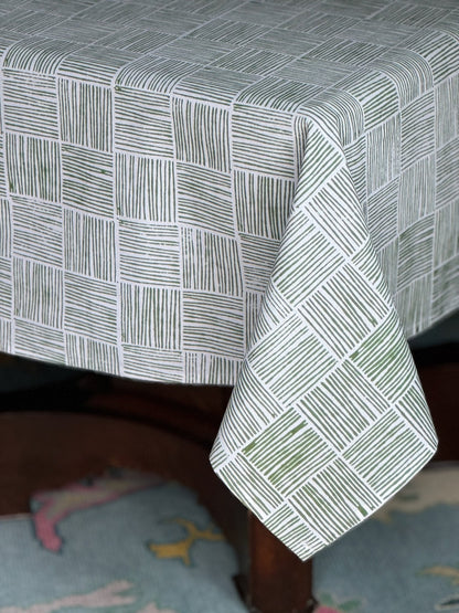 Table Throw - Stripe, Sage
