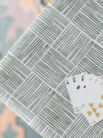 Table Throw - Stripe, Sage