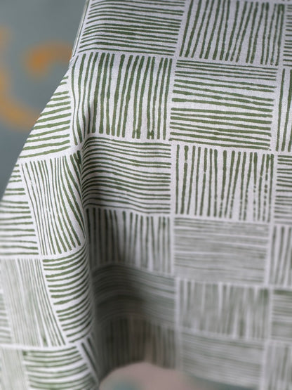 Table Throw - Stripe, Sage