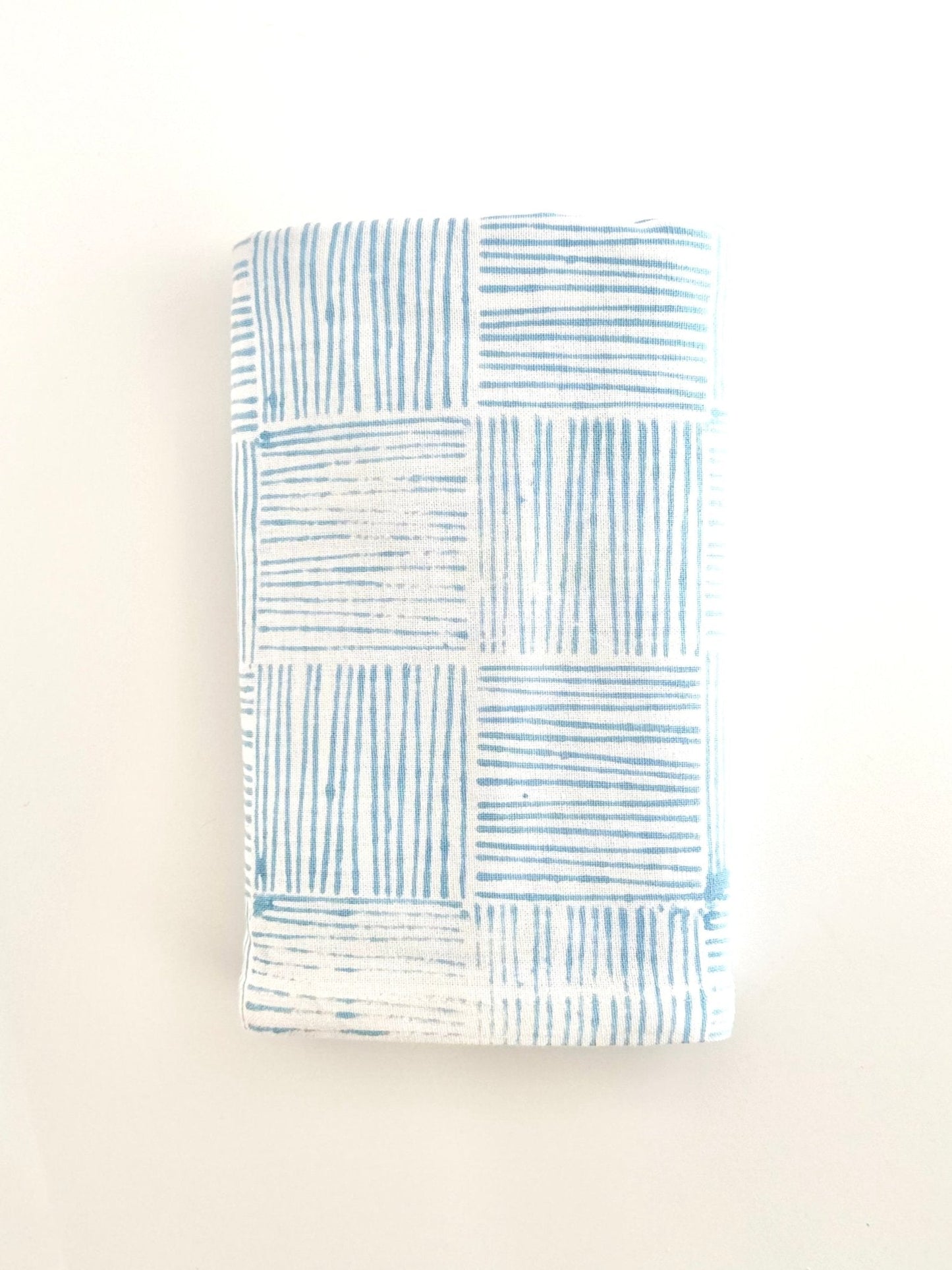 Table Throw - Striped, Uniform Blue